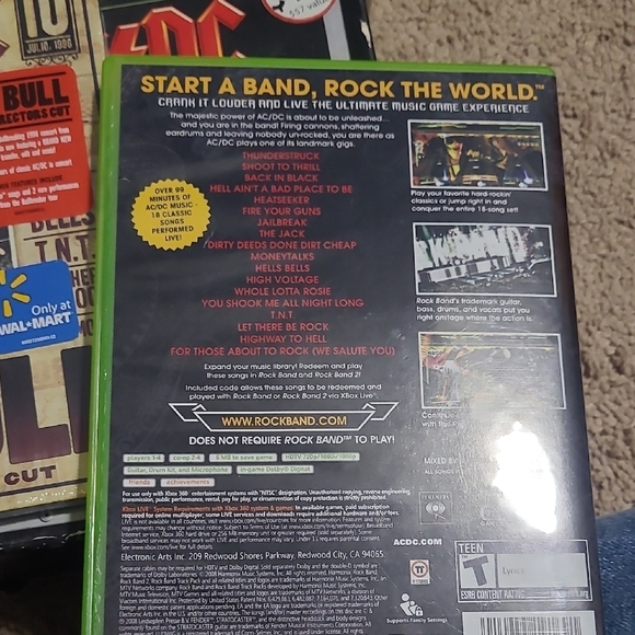 360 Rock Band AC/DC Live Track Pack - Green Case - Picture 2 of 6